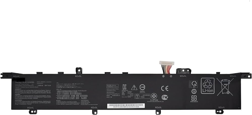 Mặt trước pin laptop Asus ZenBook Pro Duo UX581, UX581G, UX581GV, UX581LV