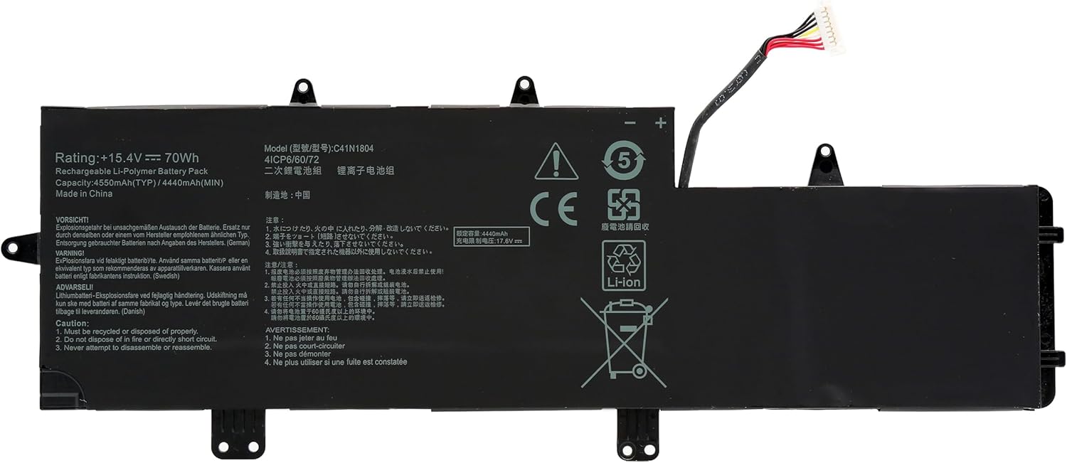 Mặt trước pin laptop Asus ZenBook Pro 14 UX450, UX450F, UX450FD, UX450FDA, UX450FDX