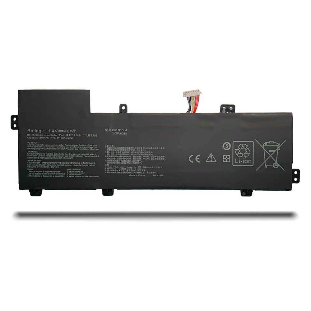Mặt trước pin laptop Asus ZenBook UX510, UX510U, UX510UA, UX510UW, UX510UX