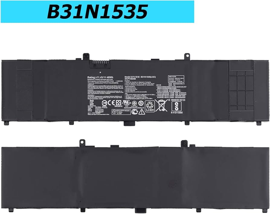 Mặt trước pin laptop Asus ZenBook UX410, UX410U, UX410UA, UX410UQ, UX310UA