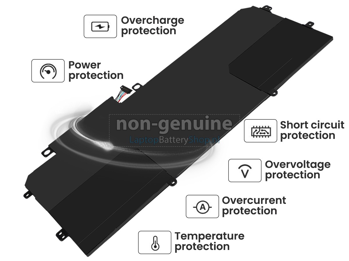 Mặt sau pin laptop Asus UX360, UX360C, UX360CA, UX360UA, C31N1528