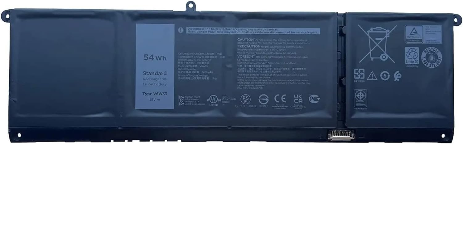Mặt trước pin laptop Dell Latitude 3320, 3420, 3520, Vostro 3510, 3515, 5410, 5510, V6W33