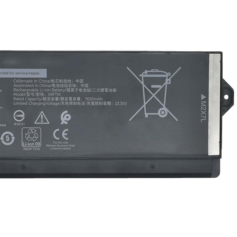 Mặt sau pin Dell Precision 7770, 7780, X9FTM