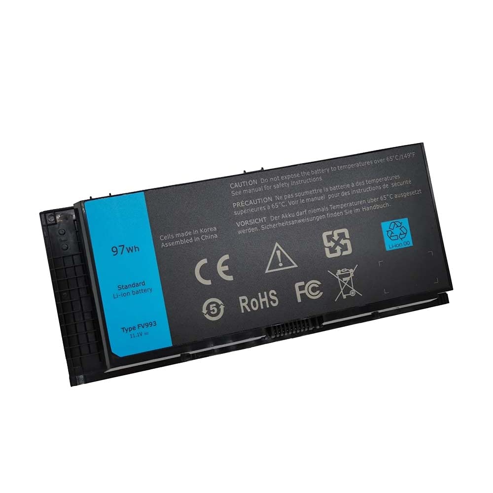 Mặt trước pin laptop Dell Precision M4600, M4700, M4800, M6600, M6700, M6800, FV993, 9 Cell