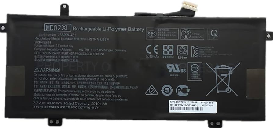 Mặt trước pin laptop HP Chromebook 12b-ca000, 12b-ca0001na, 12b-ca0005cl, MD02XL
