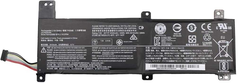 Mặt trước pin laptop Lenovo Ideapad 310-14ISK, 310-15ISK, L15M2PB4, L15L2PB4, L15C2PB4