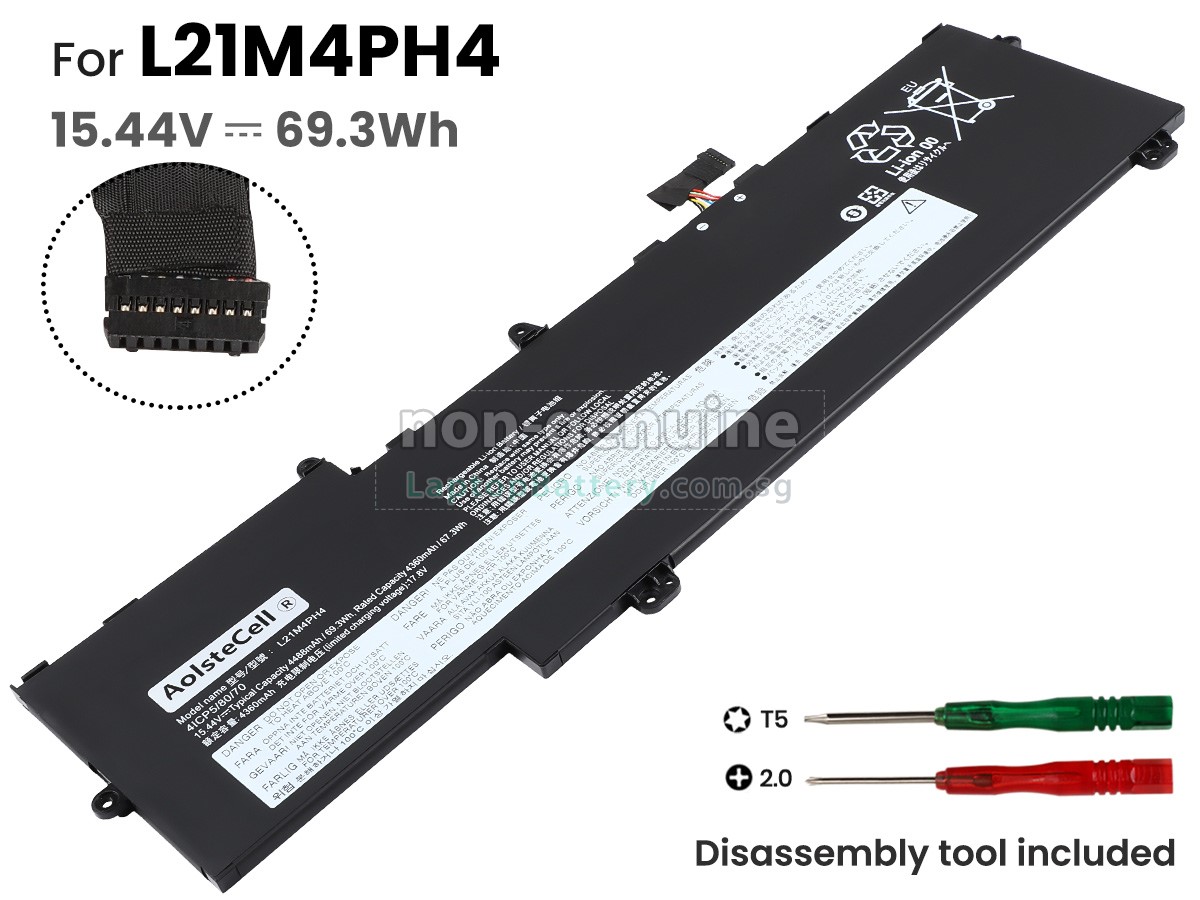 Mặt sau pin laptop Lenovo ThinkBook Plus G3 IAP, L21M4PH4, L21C4PH4