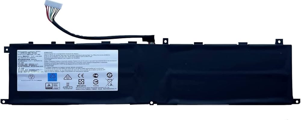 Mặt trước pin laptop MSI Stealth GS65, 8RE, 8RF, 9SD, 9SE, 9SF, 9SG, GS75 Stealth, P65 Creator, PS63 Modern