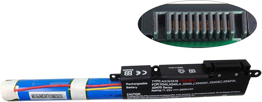 Mặt sau pin laptop Asus X540UA, X540UV, R540LA, F540UP