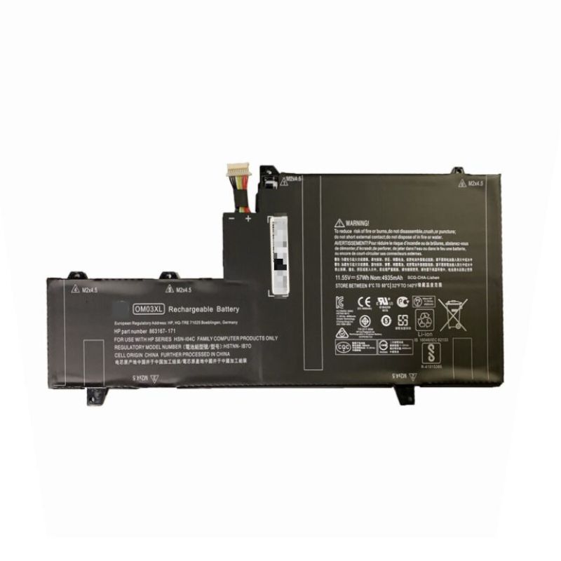 Mặt trước pin laptop HP EliteBook x360 1030 G2, 1030 G2-1GY30PA, 1030 G2-Y8Q67EA, 1030 G2-X3U20AV
