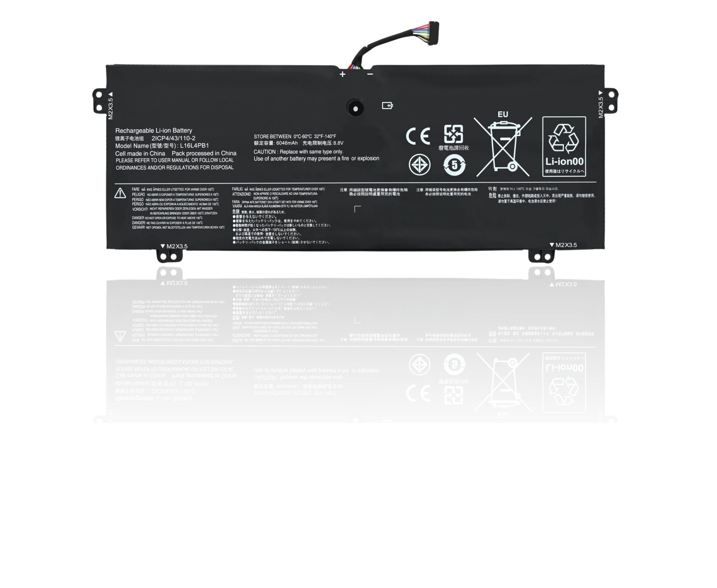 Mặt trước pin laptop Lenovo Yoga 720-13IKB, Yoga 730-13IKB, L16L4PB1, L16C4PB1, L16M4PB1