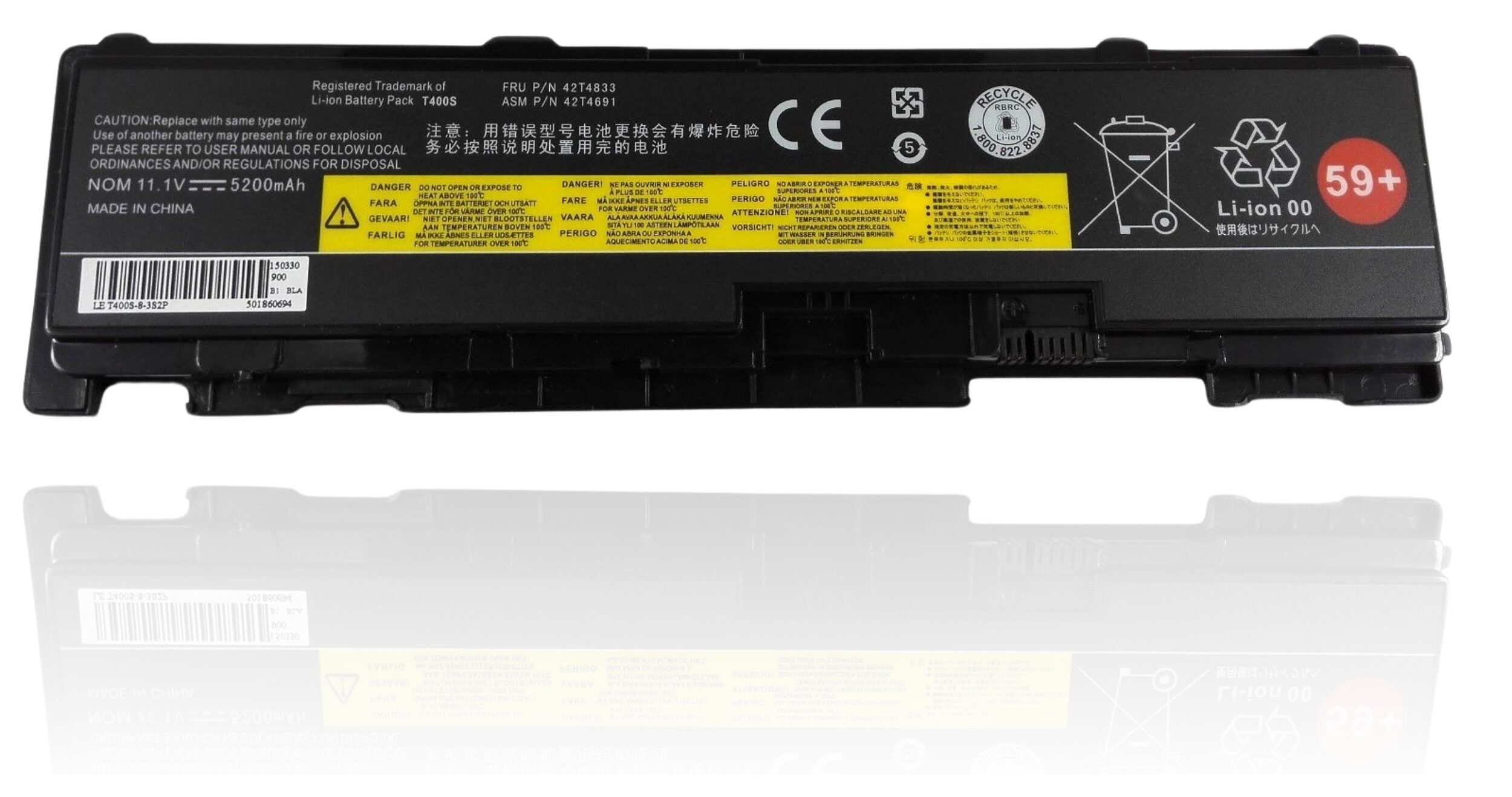 Pin laptop Lenovo Thinkpad T400S T410S T410SI 42T4688 42T4689 42T4690 51J0497 - 6 CELL