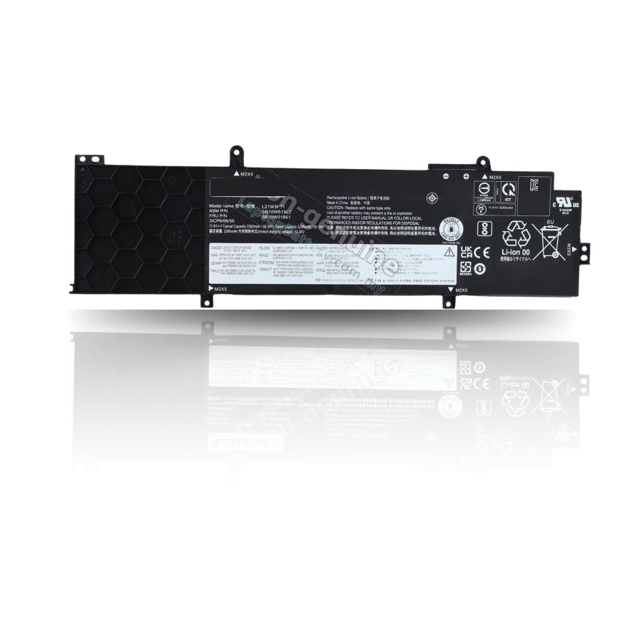 Mặt trước pin laptop Lenovo ThinkPad T14 Gen 3, T14 Gen 4, P14s Gen 3, P14s Gen 4, L21C3P71