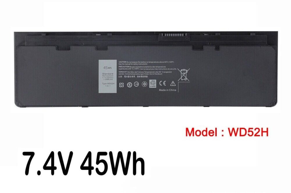 Mặt trước pin laptop Dell Latitude E7240, E7250, WD52H, VFV59, KWFFN, J31N7, GD076
