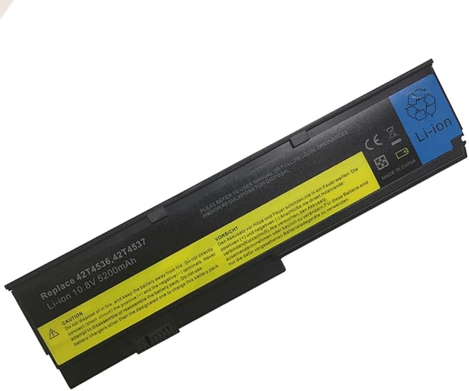 Mặt trước pin laptop Lenovo ThinkPad X200, X200s, X201, 42T4534, 42T4536, 42T4538, 42T4648