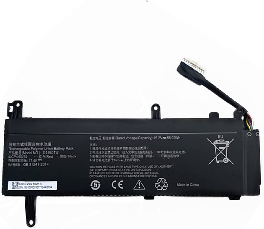 Mặt trước pin laptop Xiaomi Mi Gaming Laptop 2019, mã G15B01W