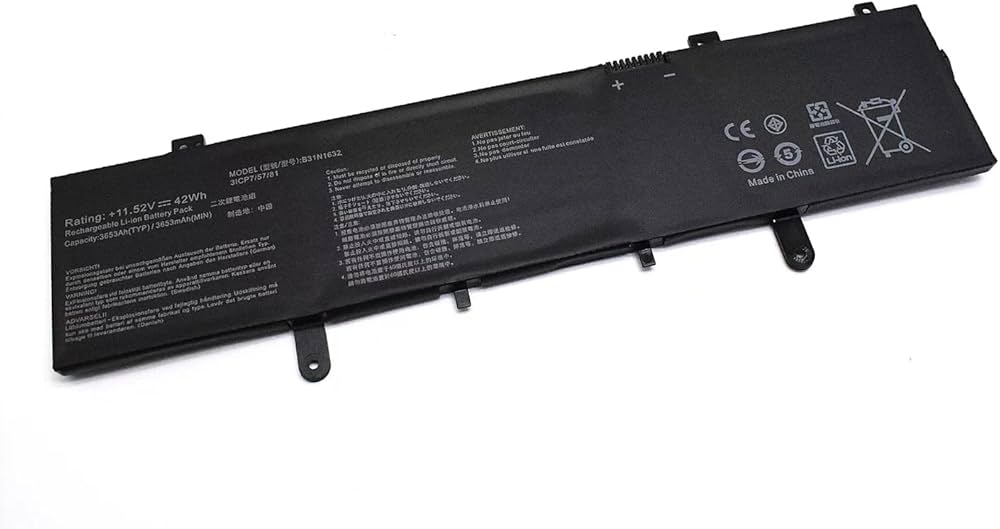 Mặt trước pin laptop Asus X405, X405U, X405UA, X405UQ, X405UR, A405, F405