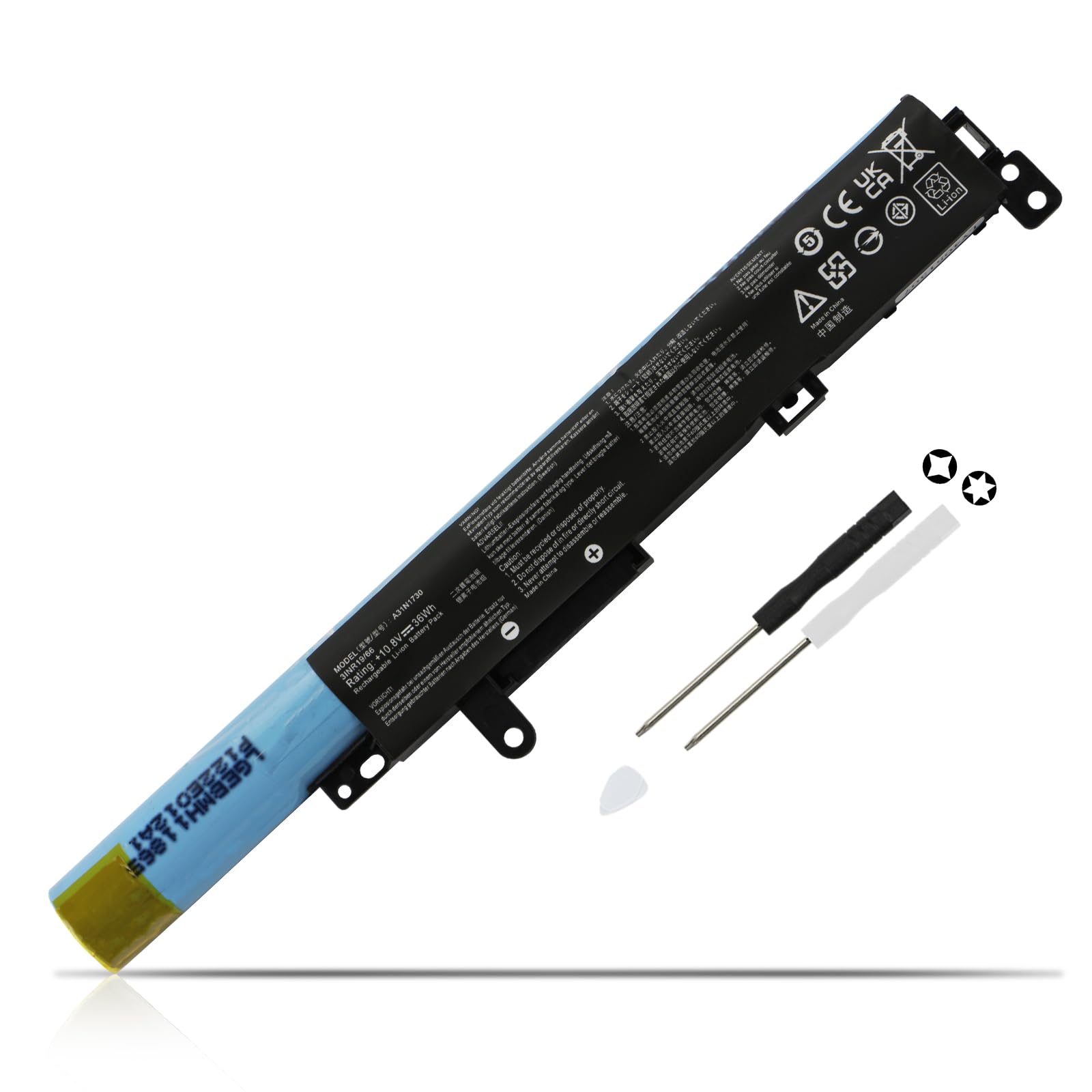 Mặt trước pin laptop Asus X560, X560UD, X560BA, X560UA, A31N1730