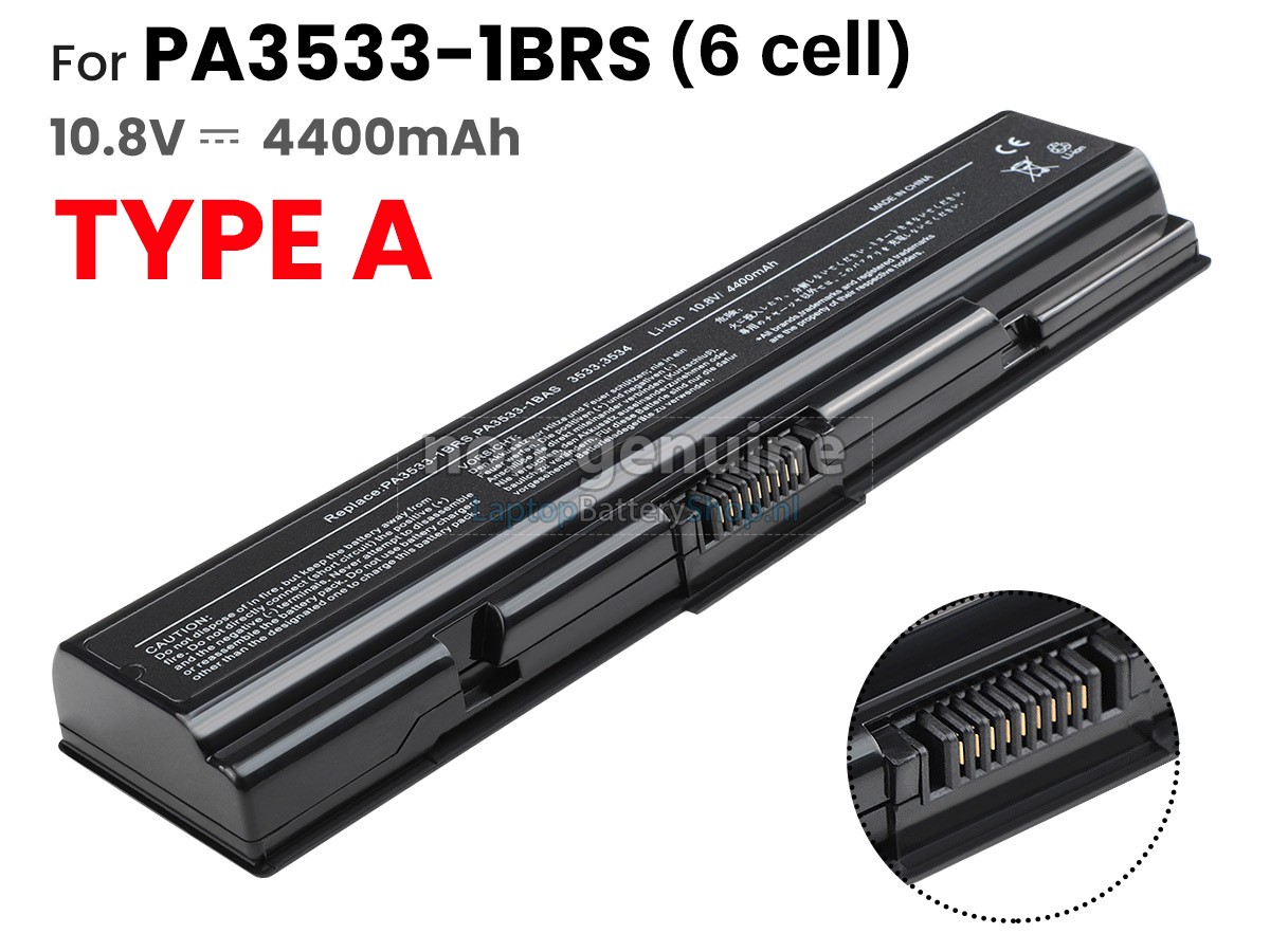 Mặt trước pin laptop Toshiba Satellite L200, L300, L305, L500, L505, M200, M205, A200, A300, A500