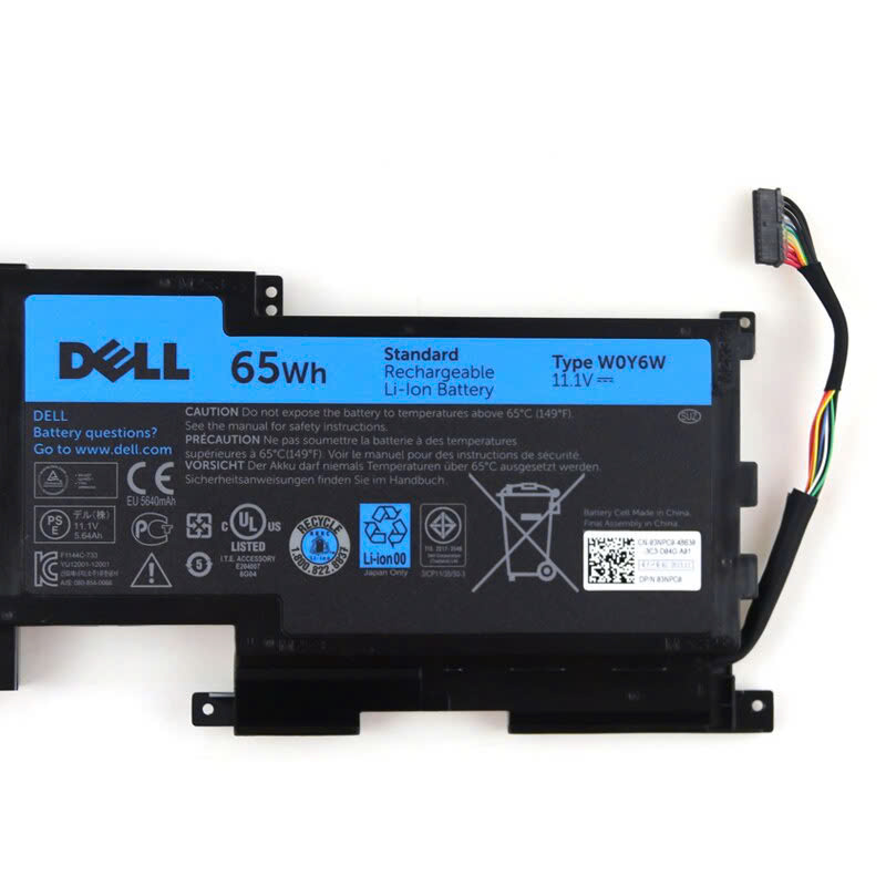 Mặt trước pin laptop Dell XPS 15 L521X, W0Y6W, 9F233, 3NPC0