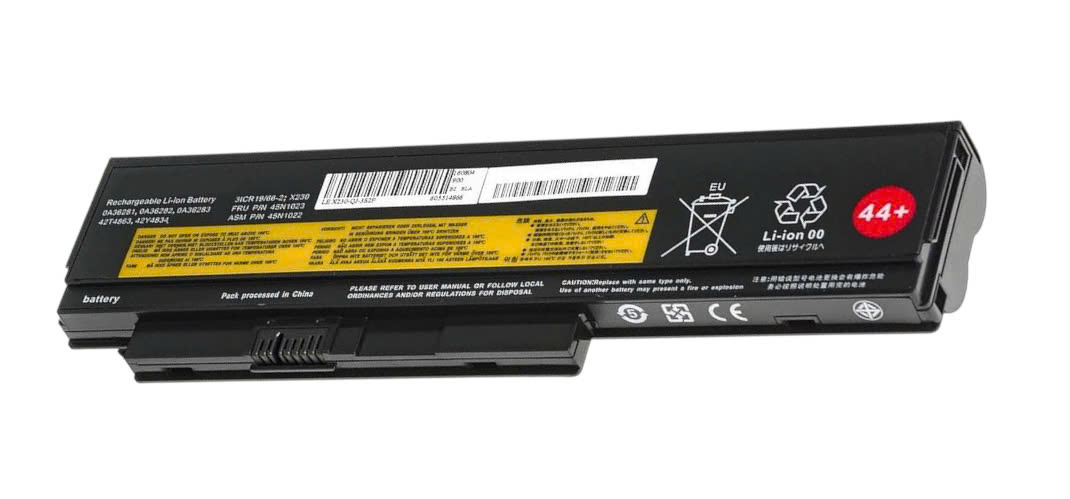 Mặt trước pin laptop Lenovo ThinkPad X220, X220i, X230, X230i, 45N1022, 45N1023, 45N1027