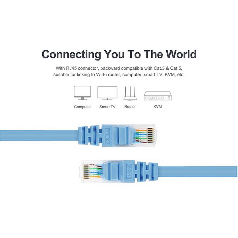 Cáp Mạng Bấm Sẵn Unitek 5m C18133bl (Cat 6)