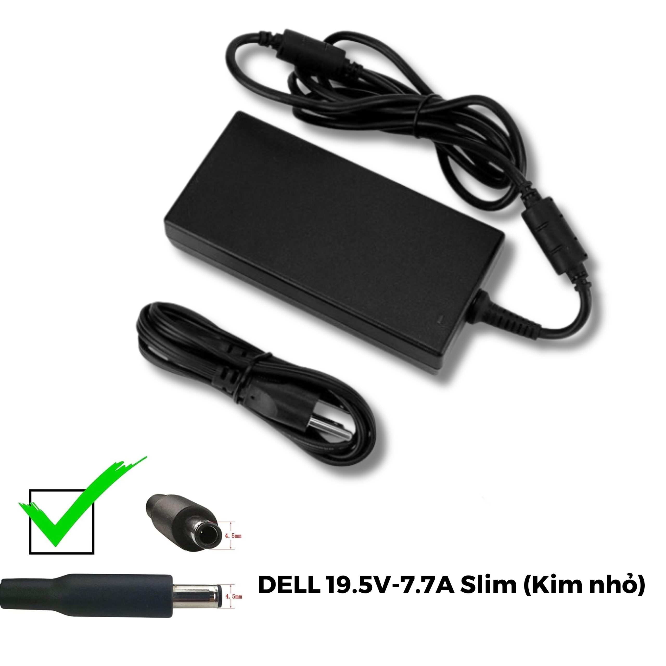 DELL 19.5V-7.7A Slim (Kim nhỏ)