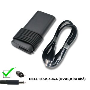 DELL 19.5V-3.34A (OVAL,Kim nhỏ)