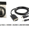 Cáp Vga Ra Hdmi Bx048 1m8 - Có Audio