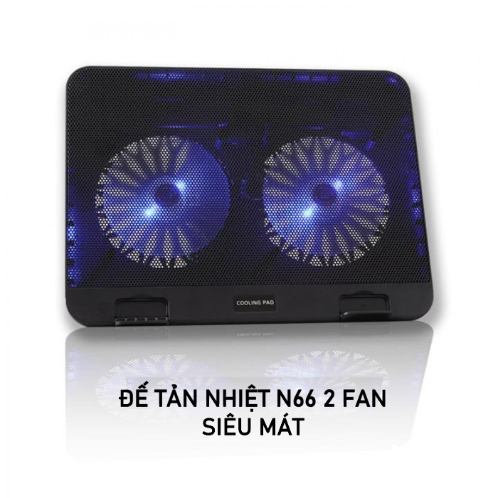 Đế Tản Nhiệt Laptop N66 - 2 Fan