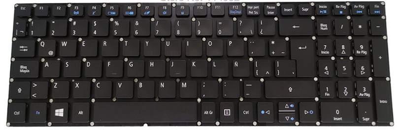 Mặt trước bàn phím laptop Acer Aspire R5-571, R5-571T, R5-571TG, R15 Series