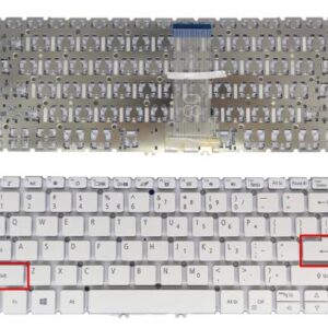 Bàn phím laptop Acer Swift SF114-31, SF114-32, SF314-41, SF314-54 CÓ NÚT NGUỒN, CÁP THẲNG (BẠC)