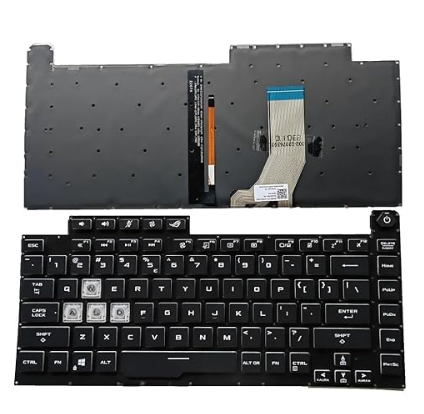 Bàn phím laptop Asus ROG Strix Scar III G G531 GL531 G512 (LED THƯỜNG, BH 6TH) *CÁP LED DẸP 8 CHÂN*