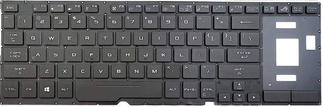 Mặt trước bàn phím laptop Asus ROG Zephyrus GX501, GX501V, GX501VI, GX501VS, GX501VSK