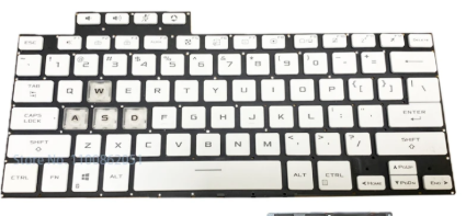 Mặt trước bàn phím laptop Asus TUF Dash F15 FX516, FX516P, FX516PC, FX516PR, FX516PM