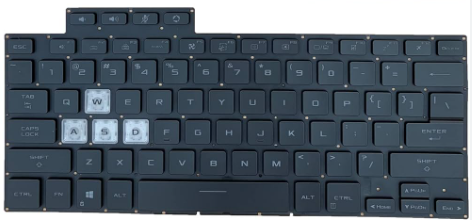 Mặt trước bàn phím laptop Asus TUF Dash F15 FX516, FX516P, FX516PC, FX516PR, FX516PM