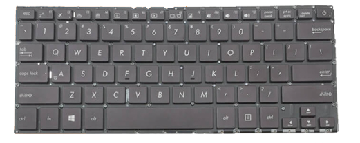 Mặt trước bàn phím laptop Asus Zenbook UX330, UX330C, UX330CA, UX330UA, UX330U màu đen có LED