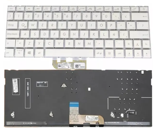 Bàn phím laptop Asus Zenbook 13 UX333 UF3300F UX334 U334U BẠC (LED, BH 6TH)