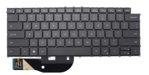 Mặt trước bàn phím laptop Dell XPS 15 9500, 9510, 9520, Dell XPS 17 9700, 9710, 9720 Precision 5550, 5560