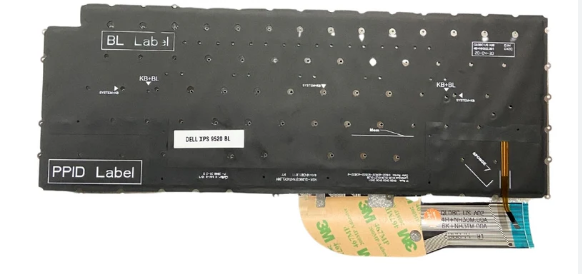 Mặt sau bàn phím laptop Dell XPS 15 9500, 9510, 9520, Dell XPS 17 9700, 9710, 9720 Precision 5550, 5560