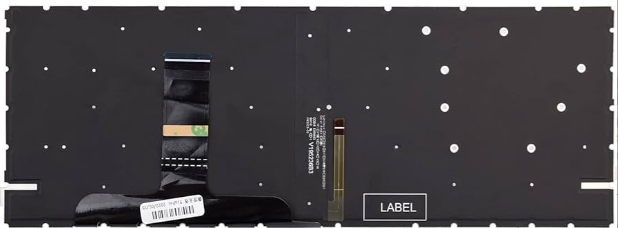 Mặt sau bàn phím laptop HP Probook 440 G8, 440 G9 kèm chân cáp tín hiệu bản rộng và cáp LED nền chuyên dụng