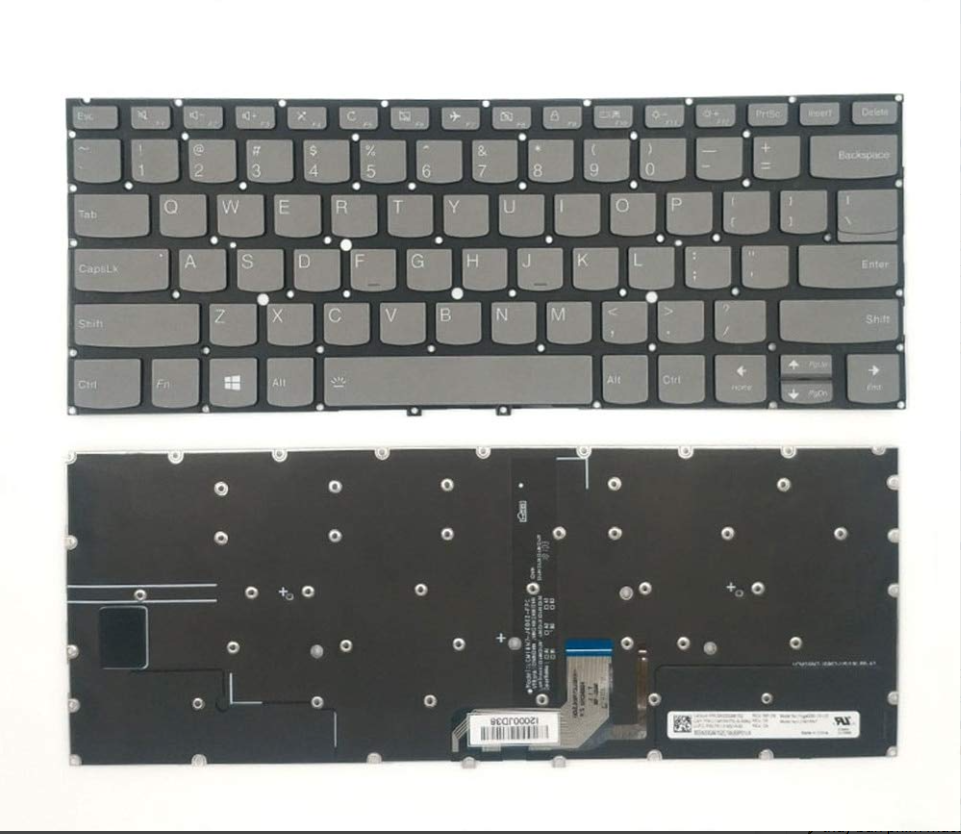Bàn phím laptop Lenovo Yoga C930-13IKB, Yoga 930-13IKB, Glass Yoga 7 Pro-13IKB XÁM (LED, BH 6TH)