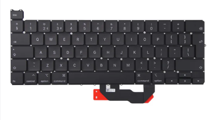 Mặt trước bàn phím laptop Macbook Pro 13 inch A2251 Chuẩn UK Màu Đen