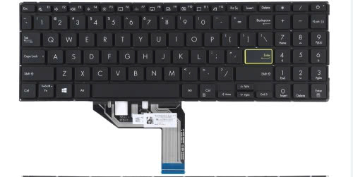 Mặt trước bàn phím laptop Asus VivoBook S15 X513, S513, K513, A515, M513 màu đen có LED