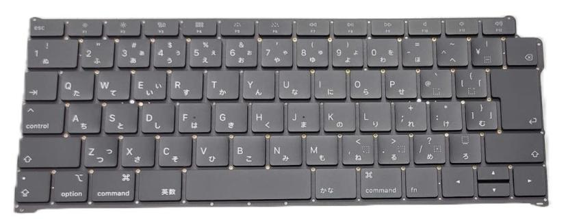 Mặt trước bàn phím laptop Macbook Air 13 inch A1932 2018, 2019, MRE82, MREE2, MVFH2, MVFL2 Layout JP