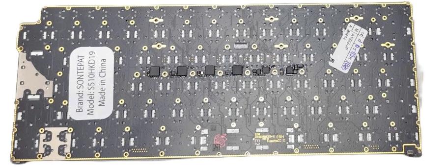 Mặt sau bàn phím laptop Macbook Air 13 inch A1932 2018, 2019, MRE82, MREE2, MVFH2, MVFL2 Layout JP