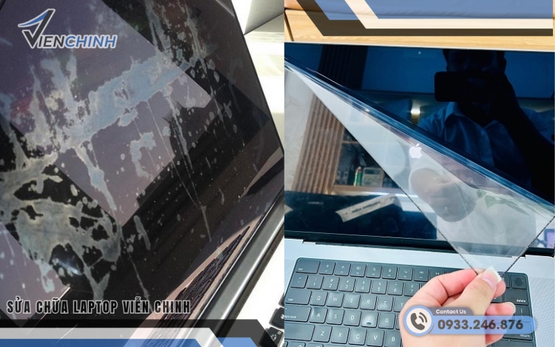 Nguyên nhân khiến màn hình MacBook bị loang màu