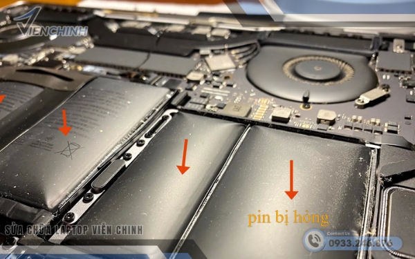 Nguyên nhân khiến pin laptop bị hỏng