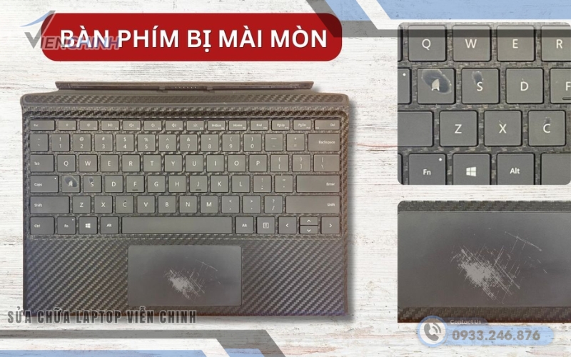 Nguyên nhân khiến bàn phím laptop bị tróc sơn