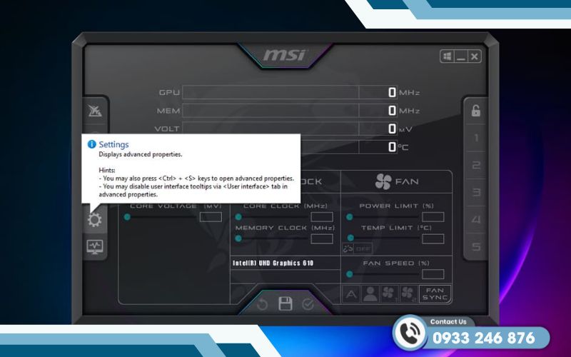 Hướng dẫn GPU overclock bằng MSI